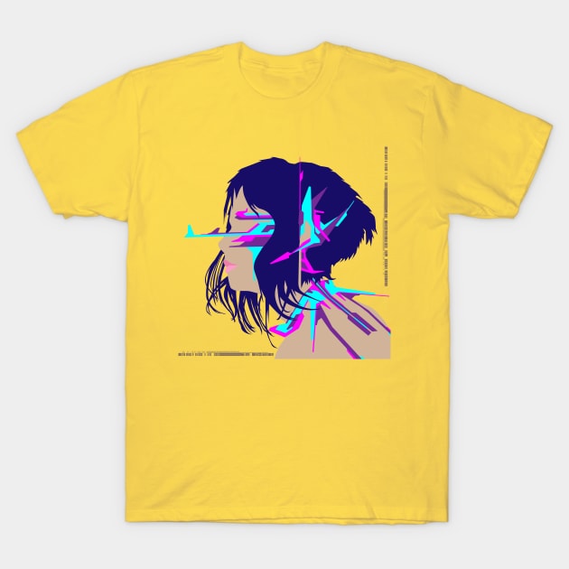 Cyberpunk Girl T-Shirt by comecuba67
